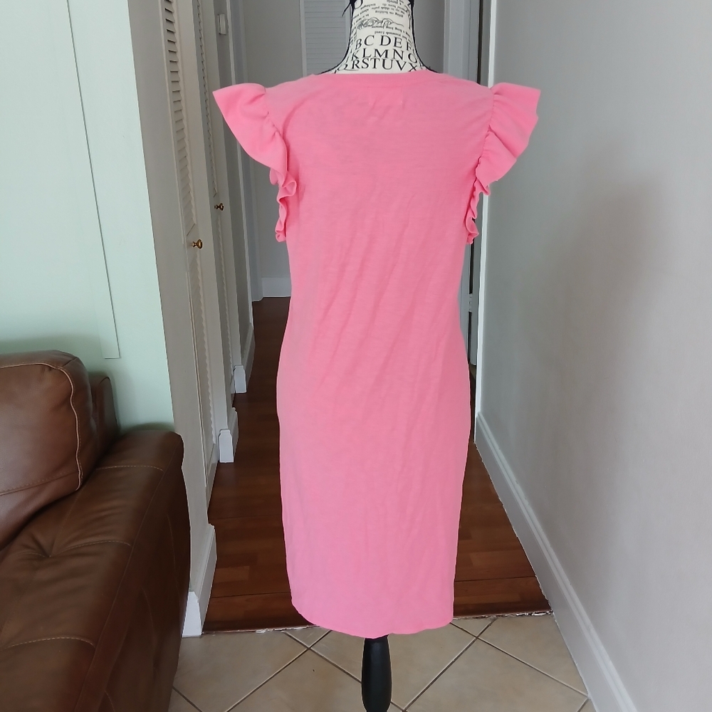 Nation Ltd Elliot Ruffle‎ Dress In Pink - Picture 7 of 12